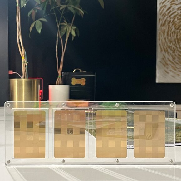 Louis Vuitton Gold Foiled Damier Playing Cards/Collective Piece - 10's x 4 each - Picture 2 of 15